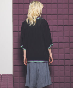 Cotton Bulky Acrylic Blend Prime-Over Gradation Dyeing Knit