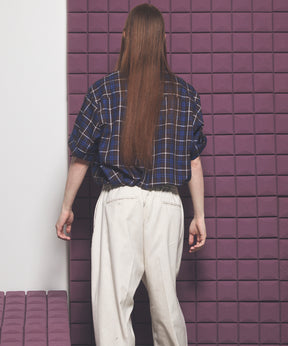 [Italian Dead Stock Fabric] Prime-Over Regular Collar Short Sleeve Shirt