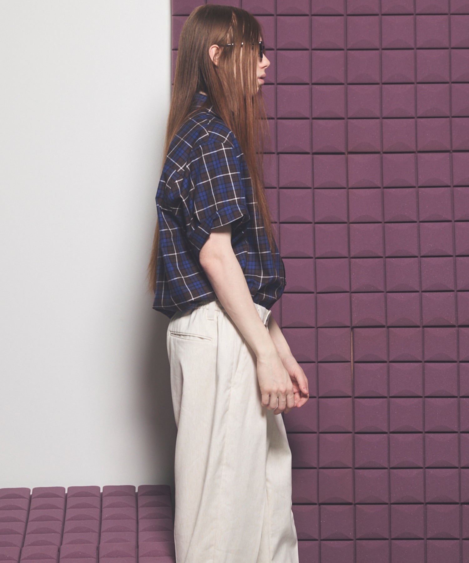 [Italian Dead Stock Fabric] Prime-Over Regular Collar Short Sleeve Shirt