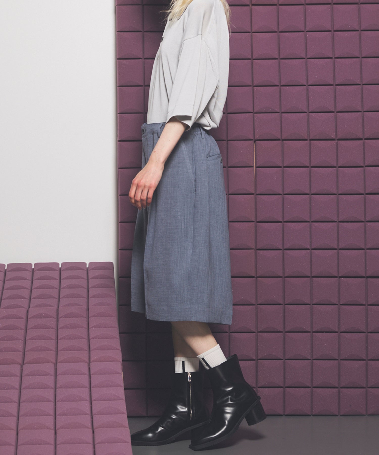 【26SS PRE-ORDER】Triacetate Prime-Wide Shorts