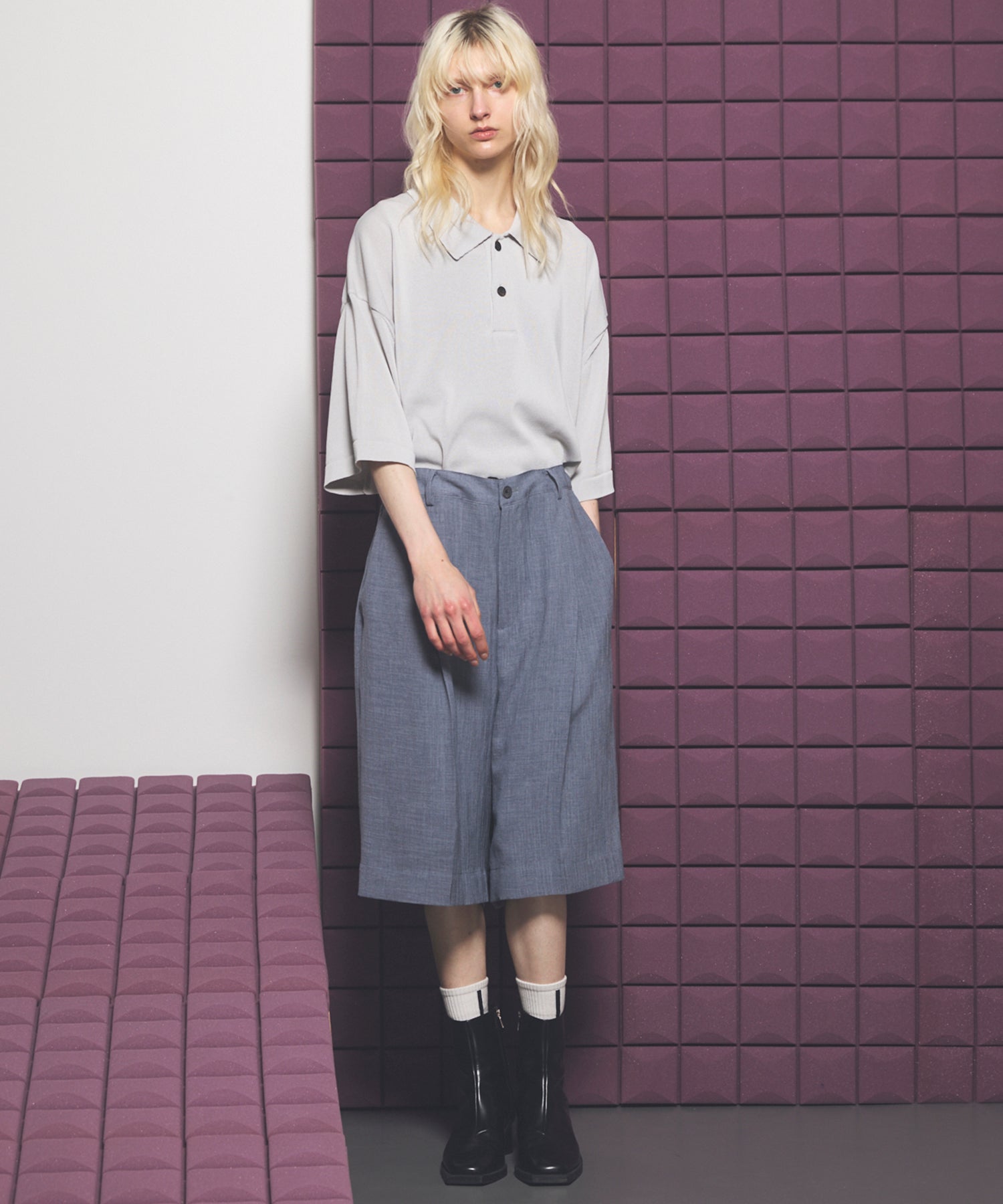 【26SS PRE-ORDER】Triacetate Prime-Wide Shorts