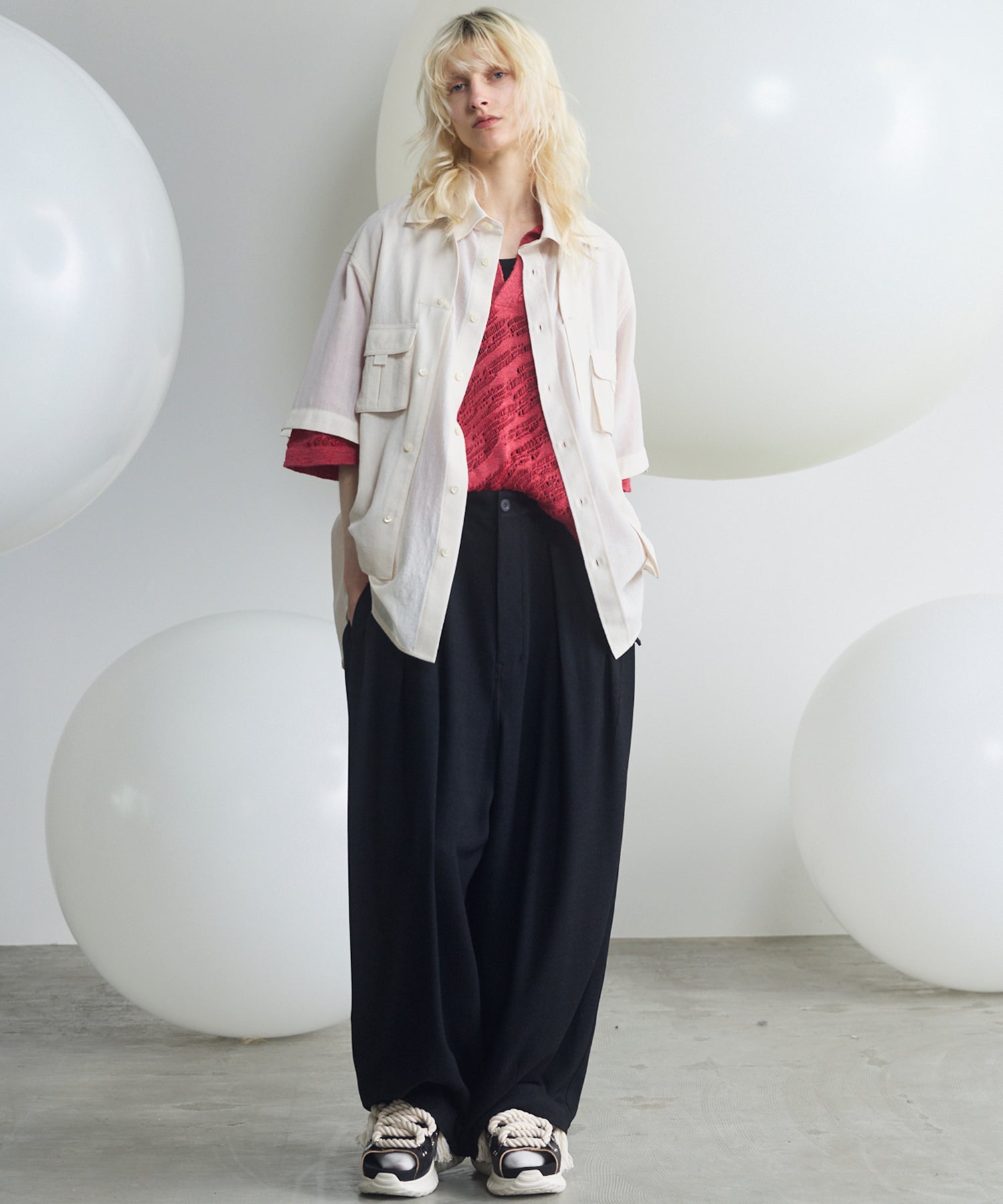 Dryamundsen Prime-Wide Three-tuck Balloon Pants