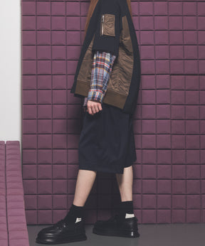 【26SS PRE-ORDER】Linen Mix Slab Side Big Pocket Prime-Wide Pants
