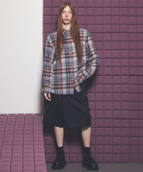 【26SS PRE-ORDER】Linen Mix Slab Side Big Pocket Prime-Wide Pants