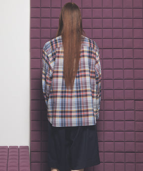 [Italian Dead Stock Fabric] Prime-Over Regular Collar Long Sleeve Shirt
