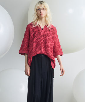 Cotton Bulky Acrylic Blend Prime-Over Gradation Dyeing Knit