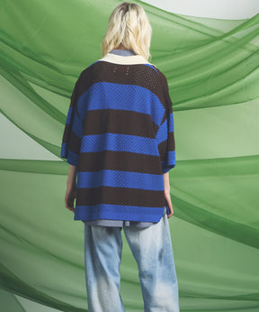 Cotton Bulky Acrylic Blend Prime-Over Gradation Dyeing Knit
