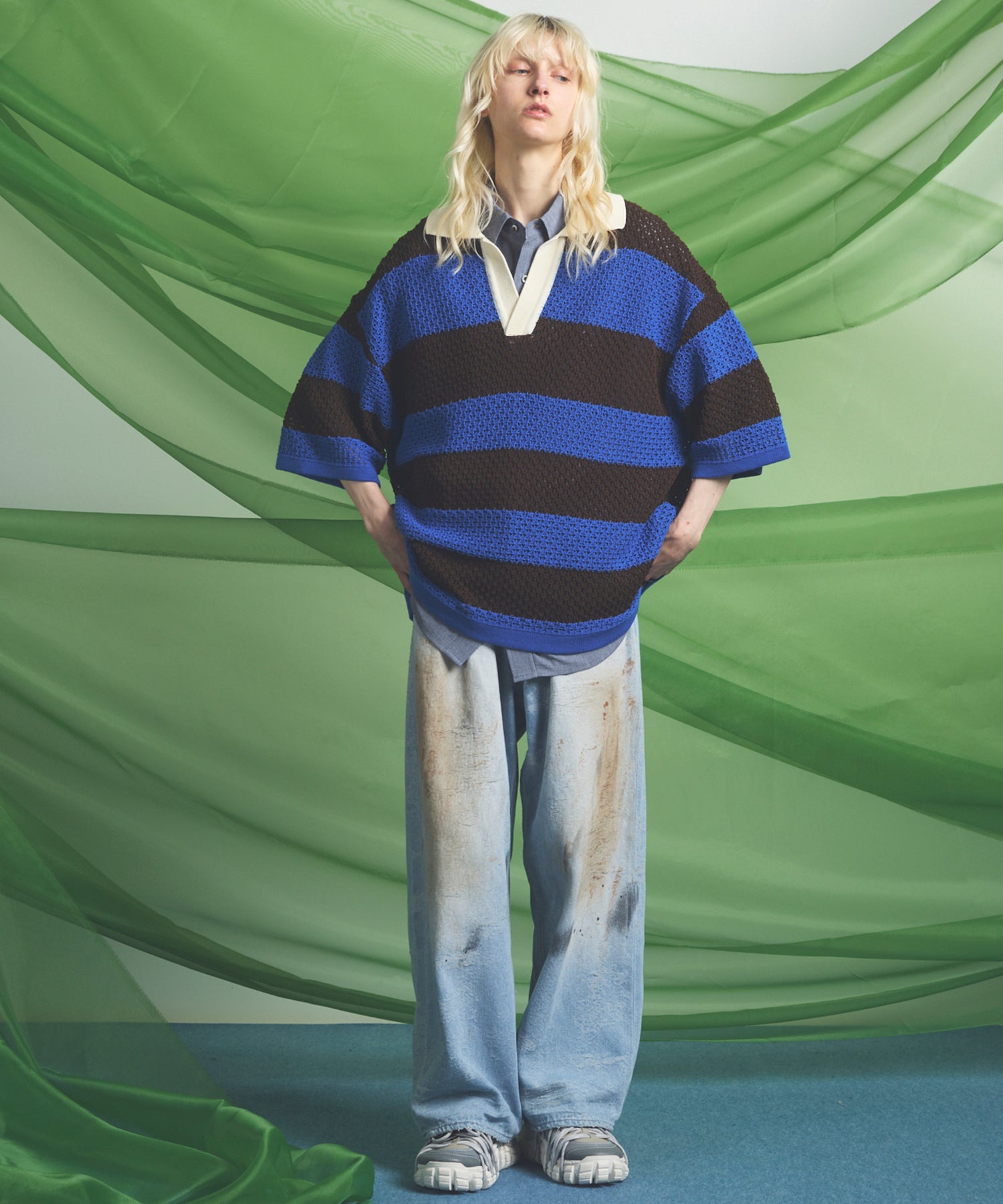 【26SS PRE-ORDER】Linen Mix Slab Side Big Pocket Prime-Wide Pants