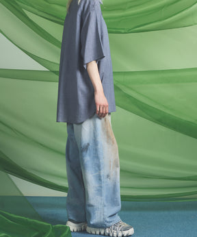 【26SS PRE-ORDER】Linen Mix Slab Side Big Pocket Prime-Wide Pants
