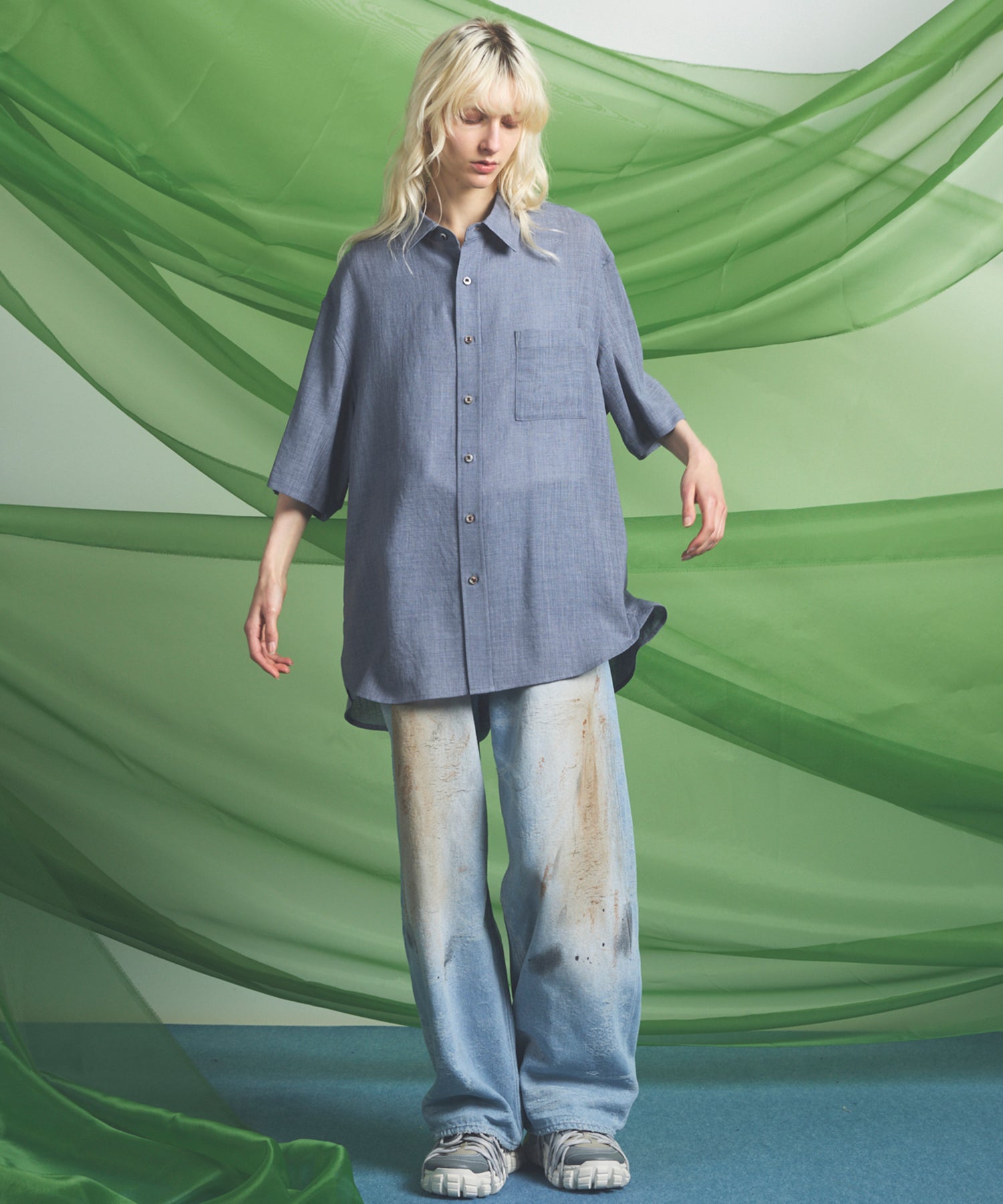 Triacetate Prime-Over Short Sleeve Shirt