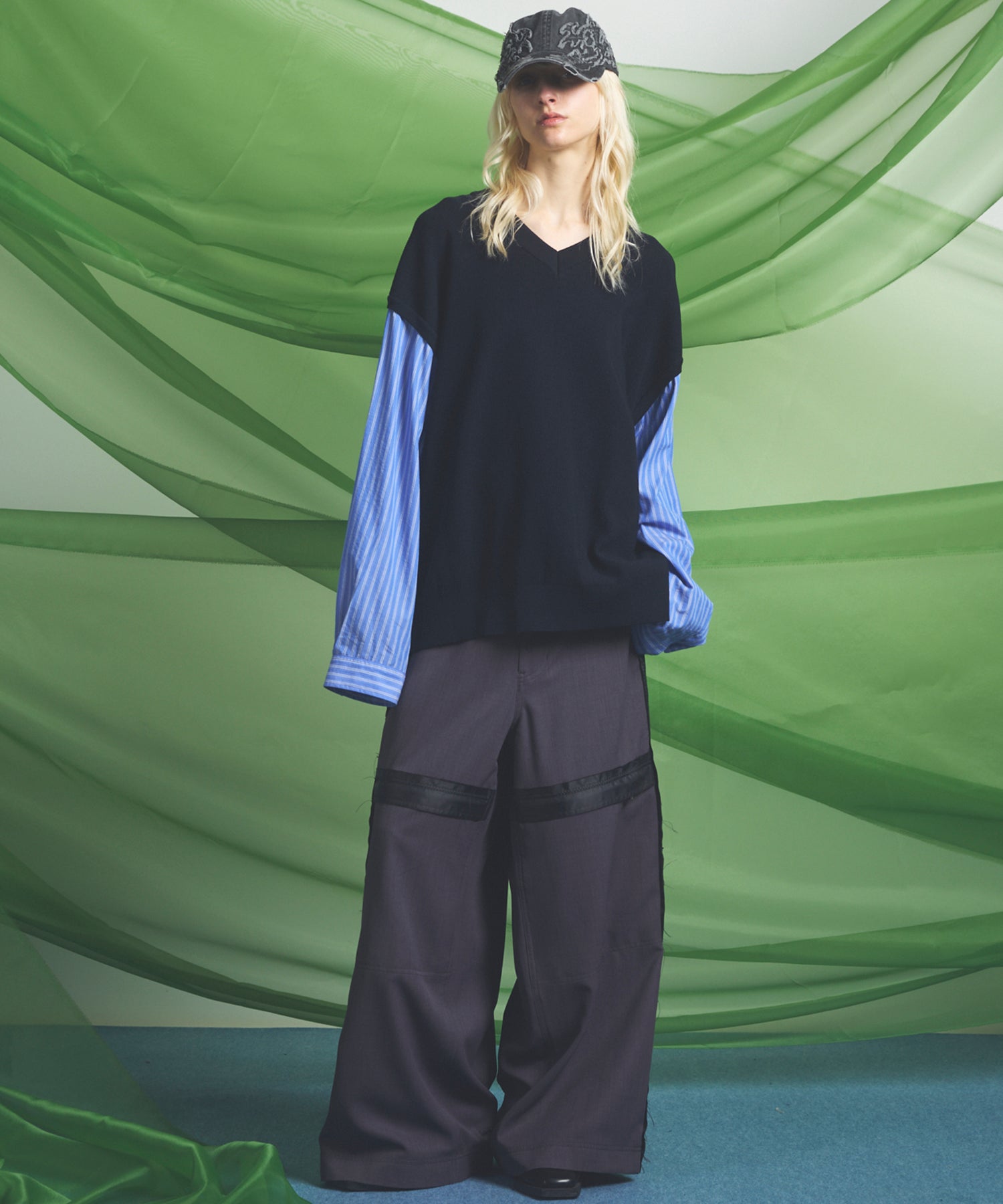 【26SS PRE-ORDER】Inside Out Prime-Wide Zip Flight Trousers