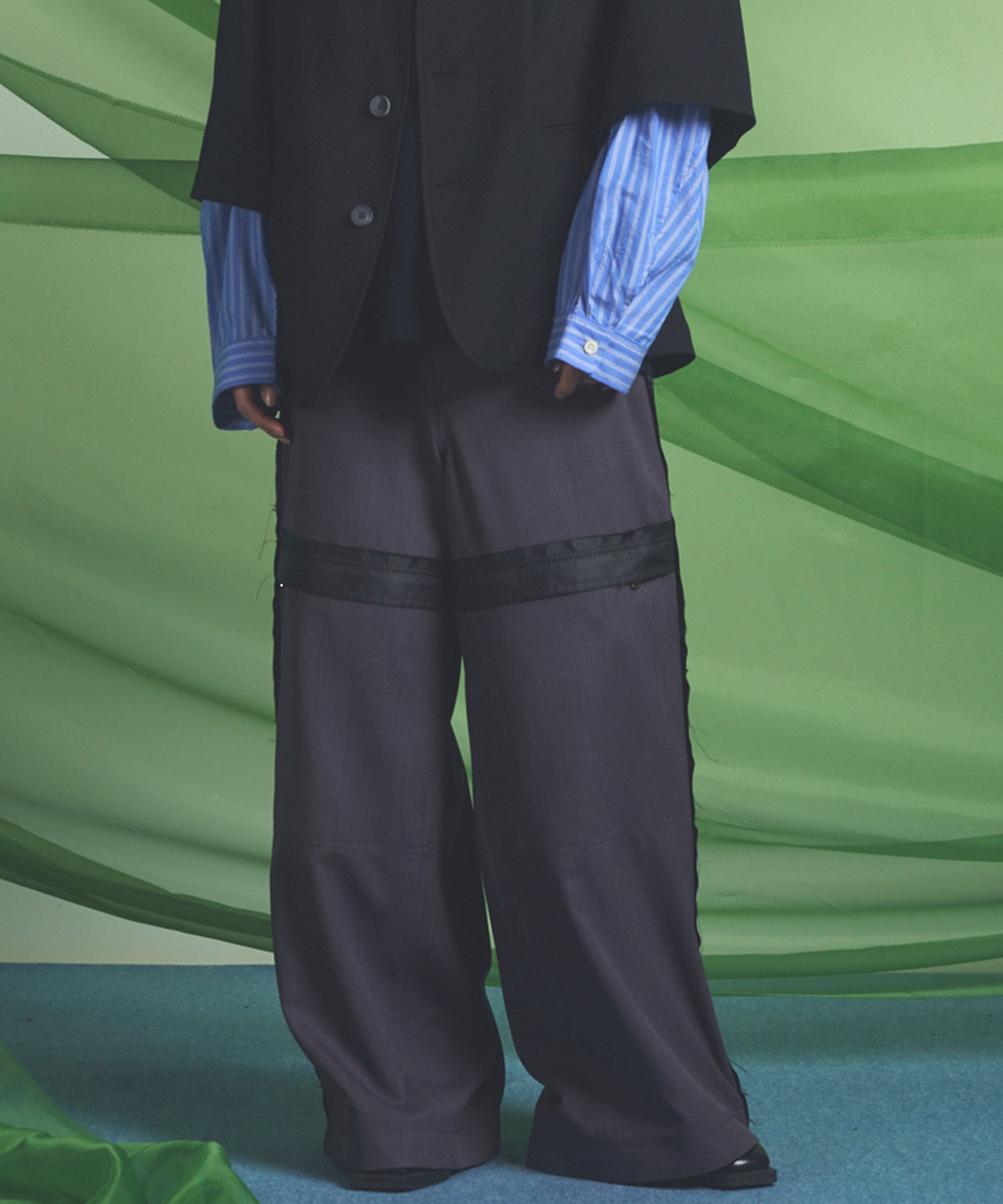 【26SS PRE-ORDER】Inside Out Prime-Wide Zip Flight Trousers
