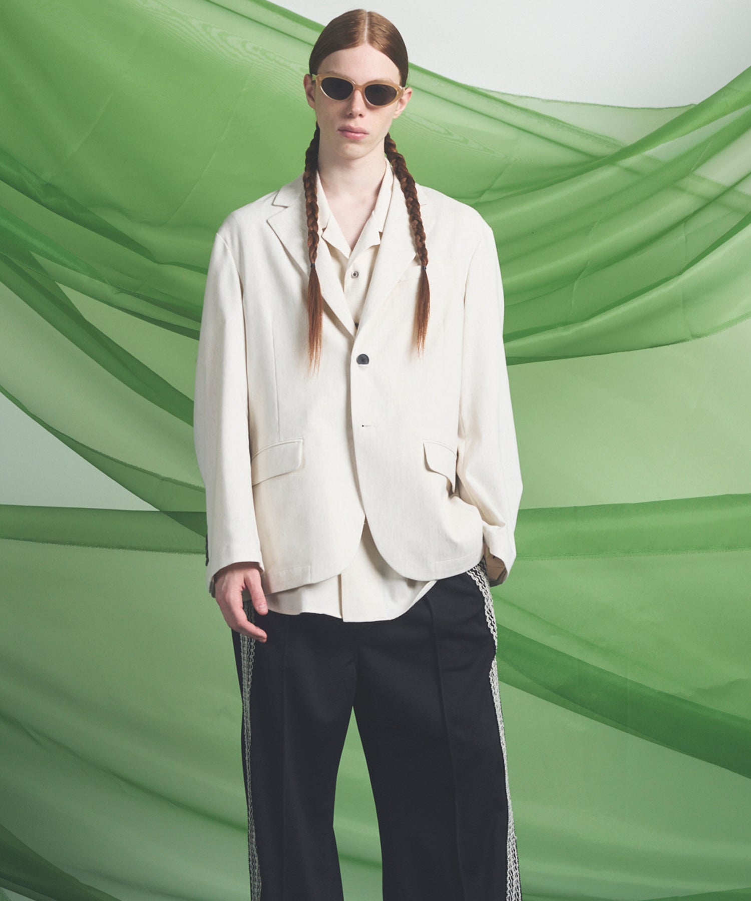 LINEN MIX Relax-Over 2B Tailored Jacket