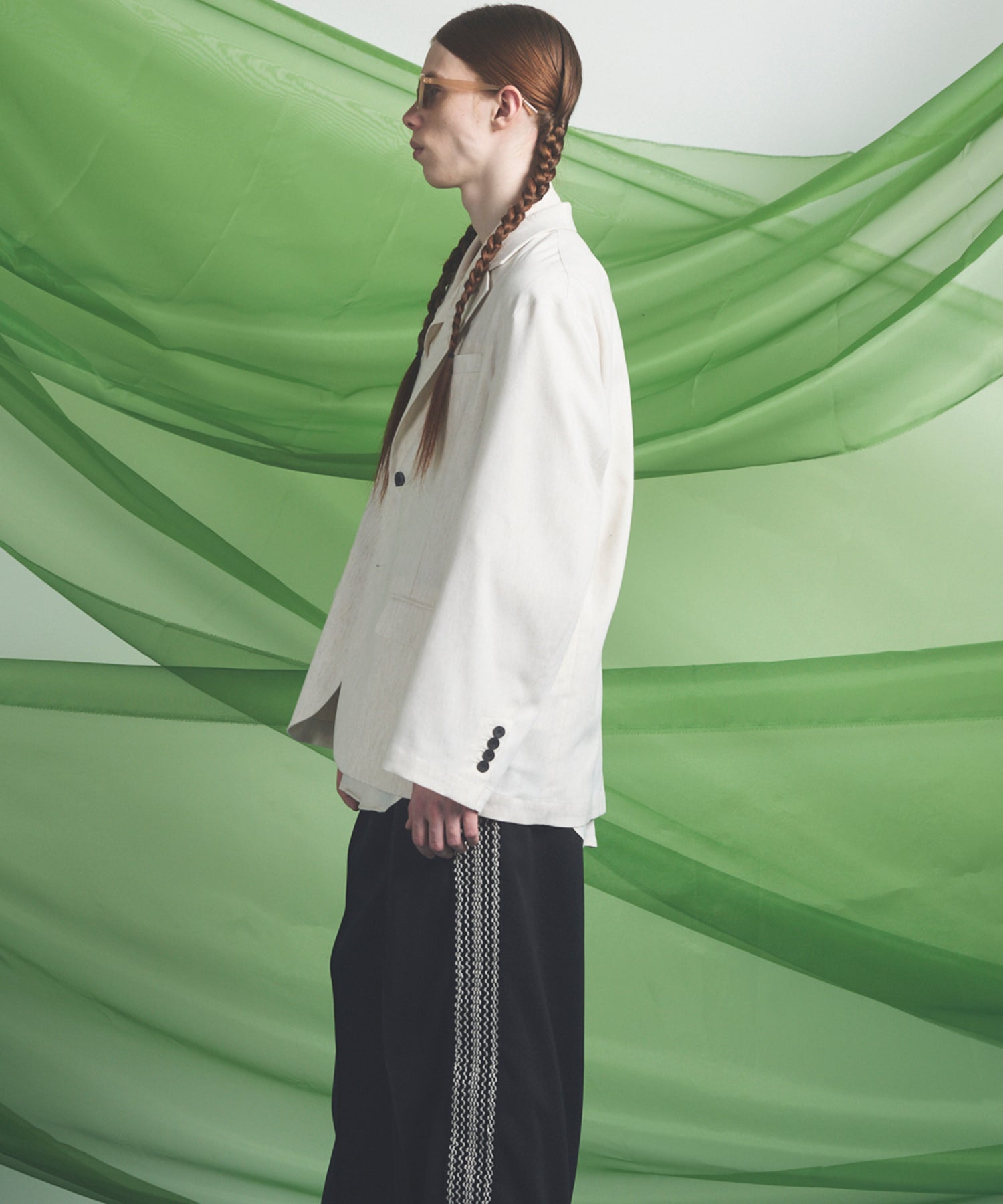 LINEN MIX Relax-Over 2B Tailored Jacket