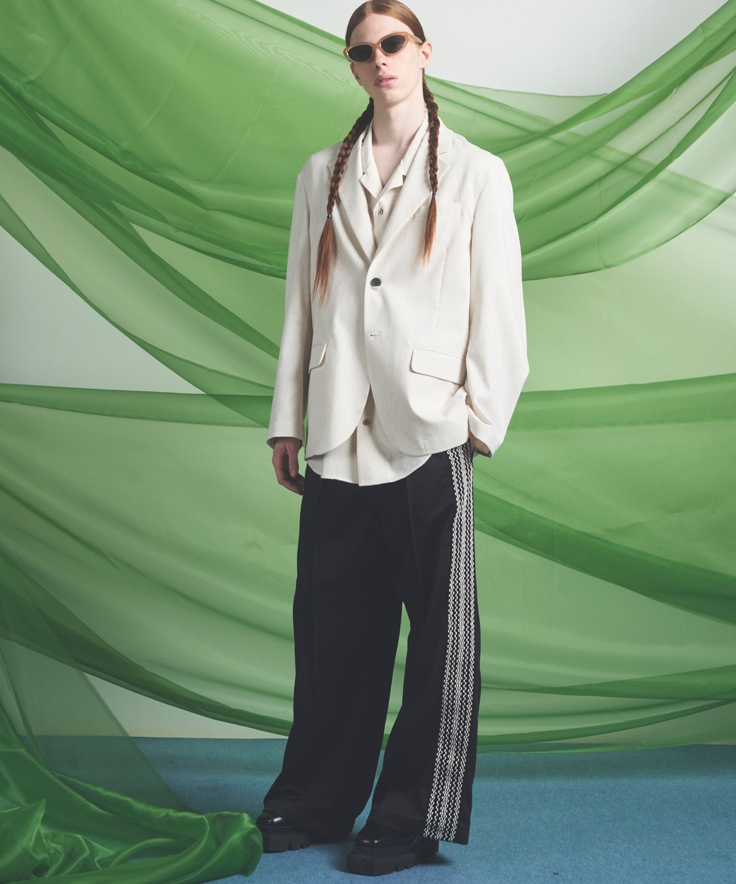 LINEN MIX Relax-Over 2B Tailored Jacket