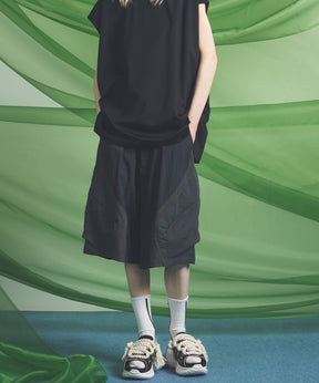 【26SS PRE-ORDER】3D Pocket Curve Switching Prime-Wide One-tuck Shorts