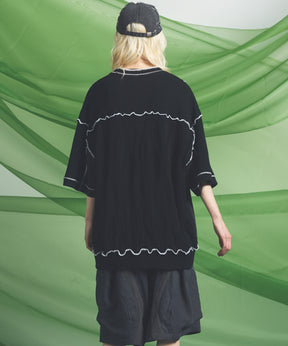 Cotton Bulky Acrylic Blend Prime-Over Gradation Dyeing Knit