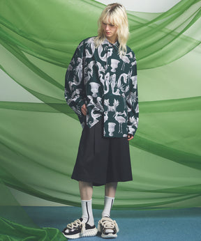 【26SS PRE-ORDER】Linen Mix Slab Side Big Pocket Prime-Wide Pants