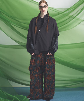 【26SS PRE-ORDER】Linen Mix Slab Side Big Pocket Prime-Wide Pants