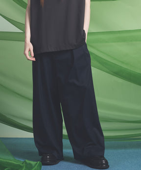 NISHIKAWA KEORI Wool Mix Gabardine Prime Wide Pants