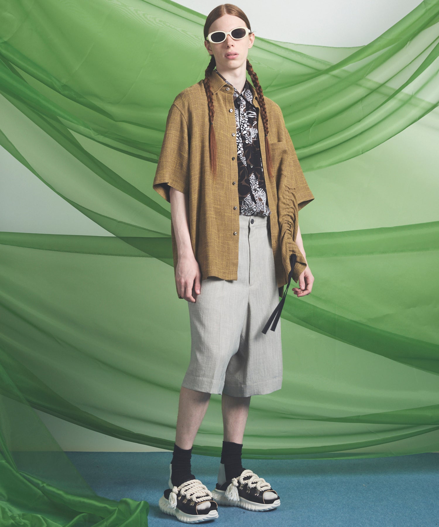 【26SS PRE-ORDER】Triacetate Prime-Wide Shorts