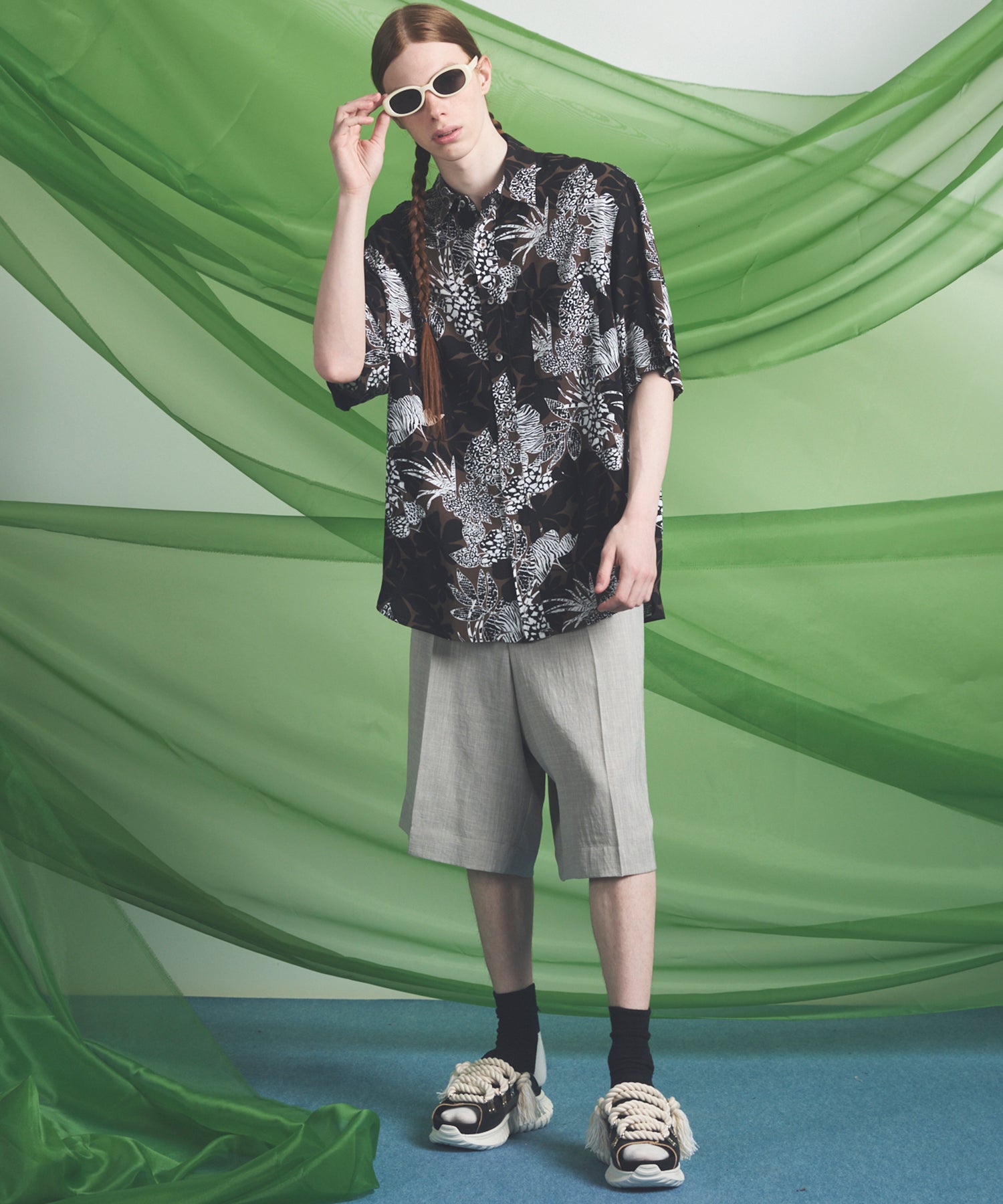 【26SS PRE-ORDER】Triacetate Prime-Wide Shorts