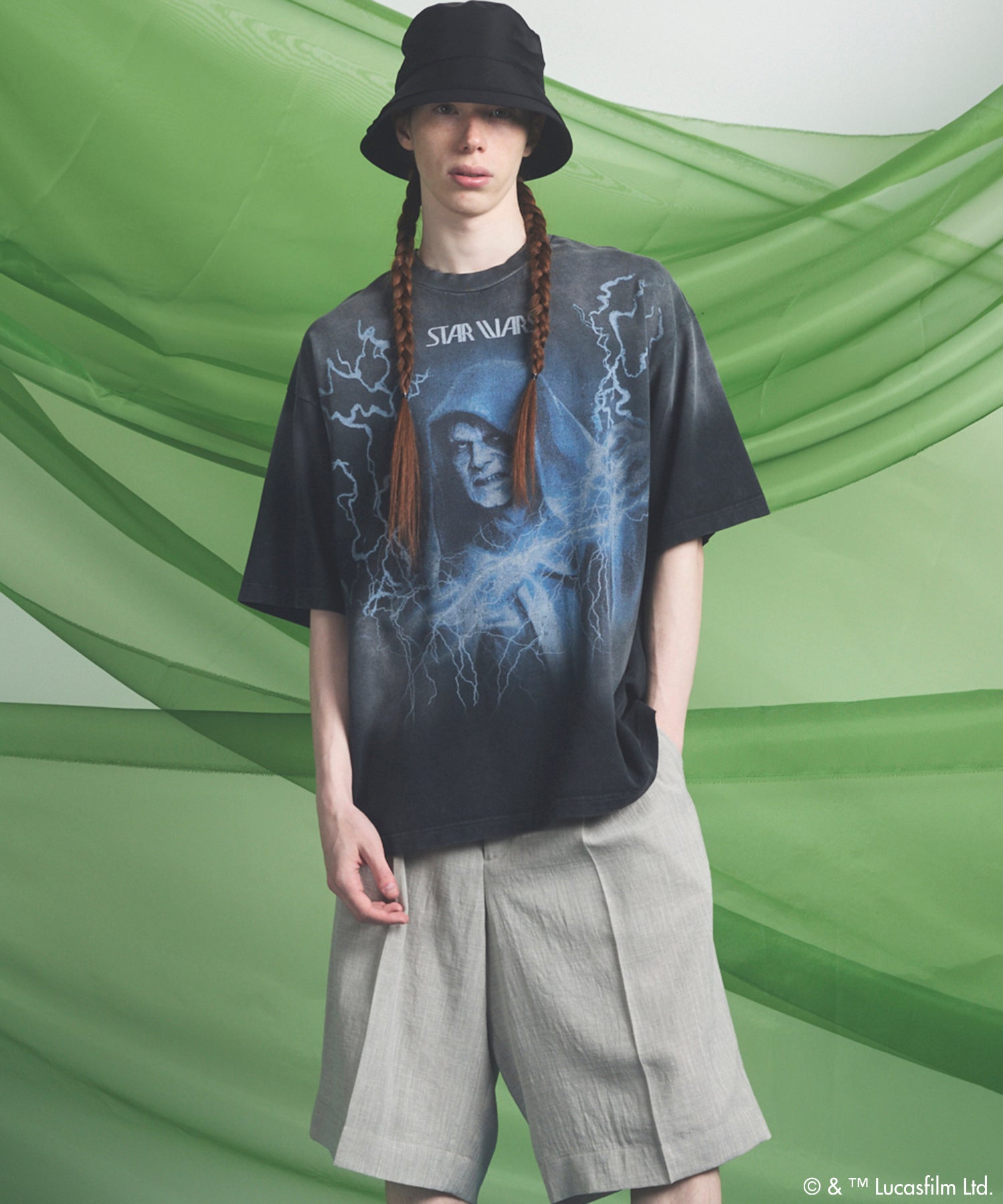 【PRE-ORDER】【MOVIE SERIES】「STAR WARS」Graphic Print Prime-Over Crew Neck T-Shirt