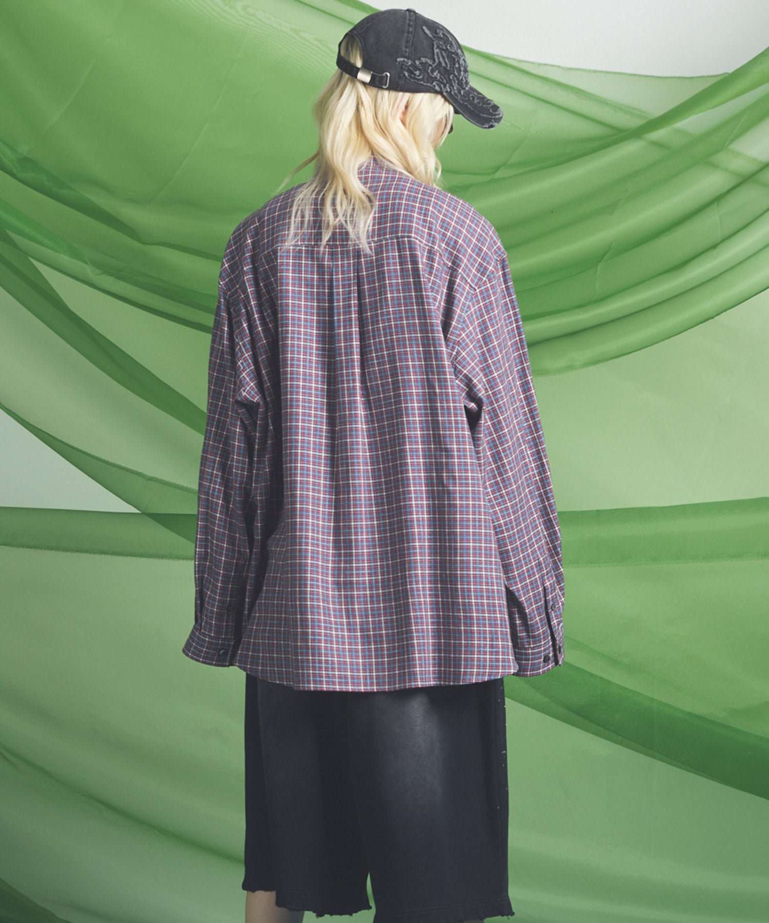 [Italian Dead Stock Fabric] Prime-Over Regular Collar Long Sleeve Shirt