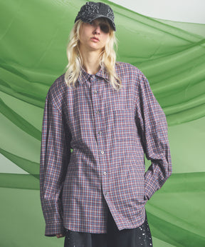 [Italian Dead Stock Fabric] Prime-Over Regular Collar Long Sleeve Shirt