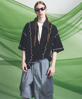 Cotton Bulky Acrylic Blend Prime-Over Gradation Dyeing Knit