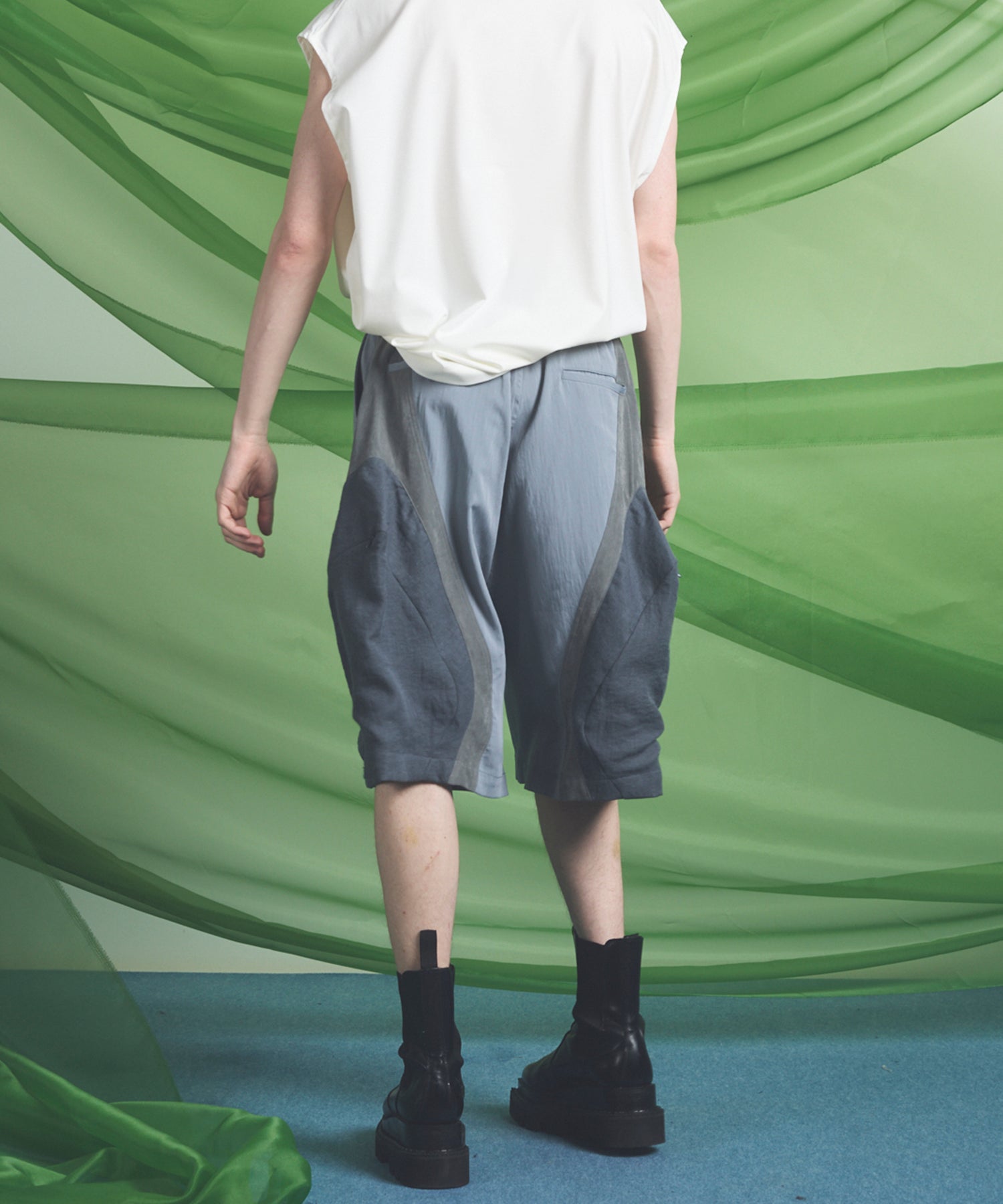 【26SS PRE-ORDER】3D Pocket Curve Switching Prime-Wide One-tuck Shorts