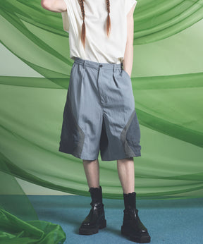 【26SS PRE-ORDER】3D Pocket Curve Switching Prime-Wide One-tuck Shorts
