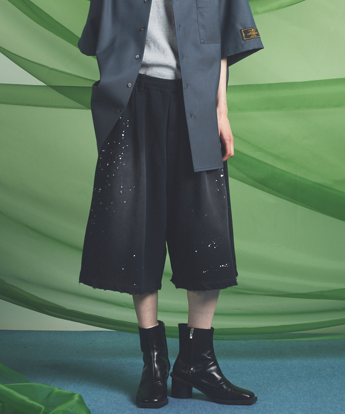 【26SS PRE-ORDER】Linen Mix Slab Side Big Pocket Prime-Wide Pants