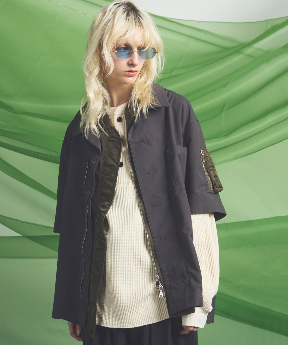 【26SS PRE-ORDER】Crispy Cross Calze Regular-Over 2B Tailored Jacket