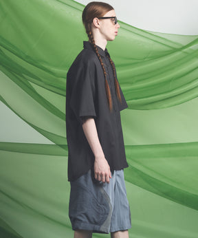 NISHIKAWA KEORI Wool Mix Prime-Over Short Sleeve Shirt