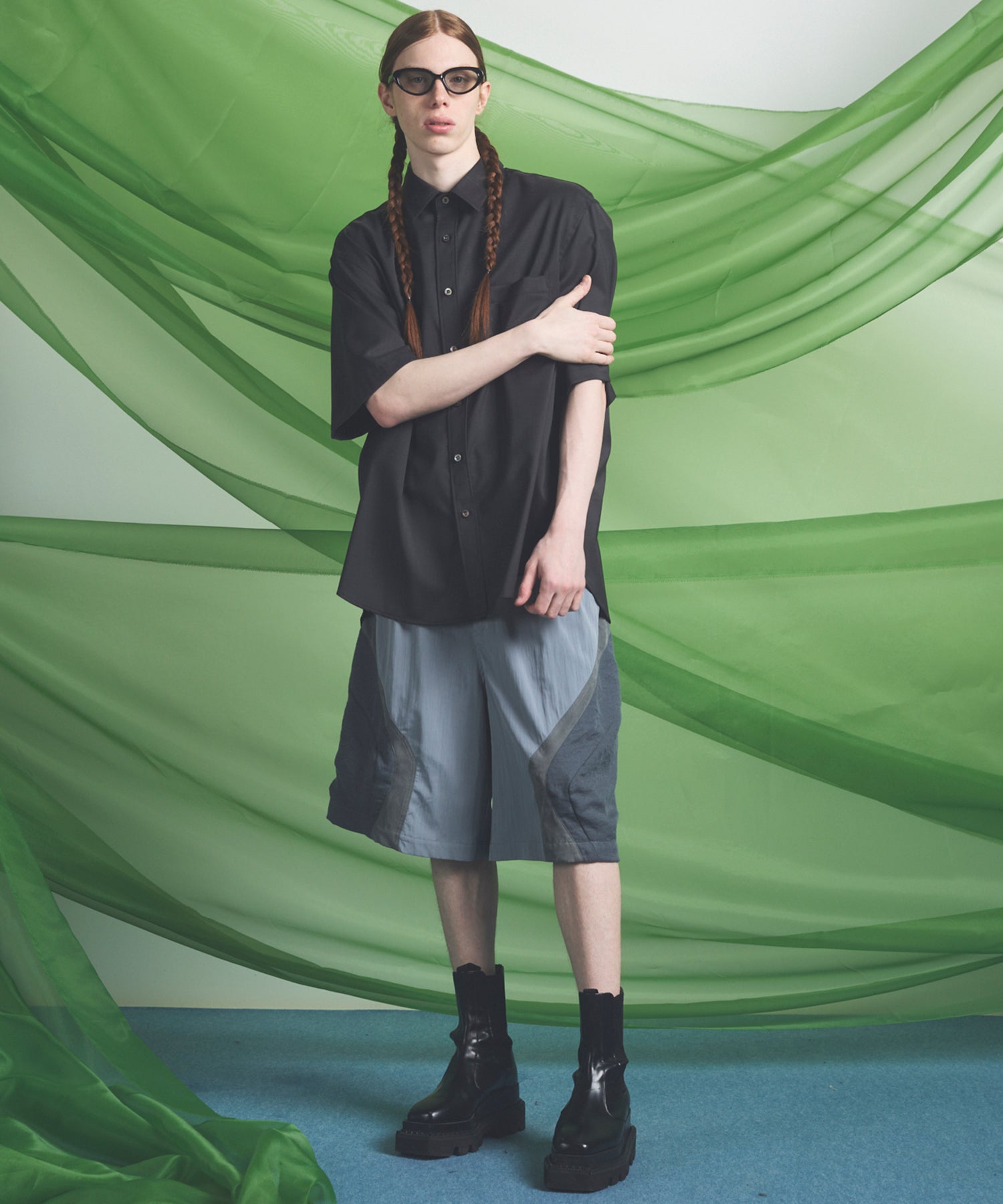 【26SS PRE-ORDER】3D Pocket Curve Switching Prime-Wide One-tuck Shorts