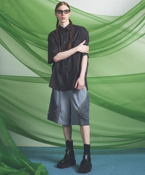 【26SS PRE-ORDER】3D Pocket Curve Switching Prime-Wide One-tuck Shorts