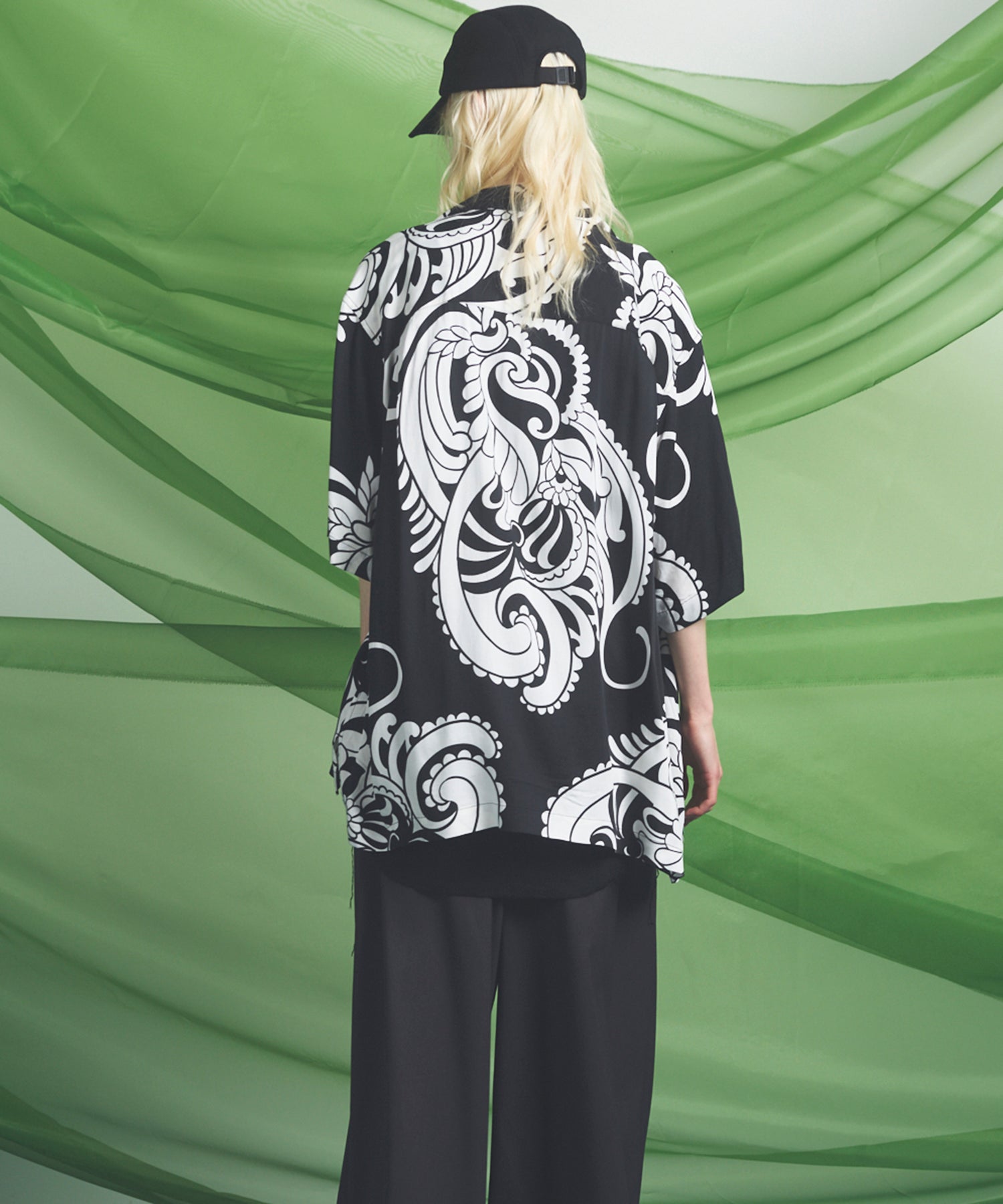 Italian Dead Stock Fabric】Prime-Over Open Collar Various Patterns Sho
