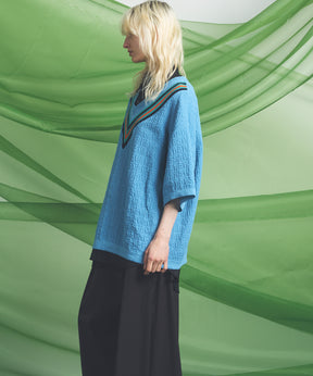 4 Colors Chambray Washable Wool Peaked Lapel Double Breasted Jacket