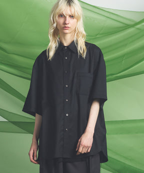 NISHIKAWA KEORI Wool Mix Prime-Over Short Sleeve Shirt