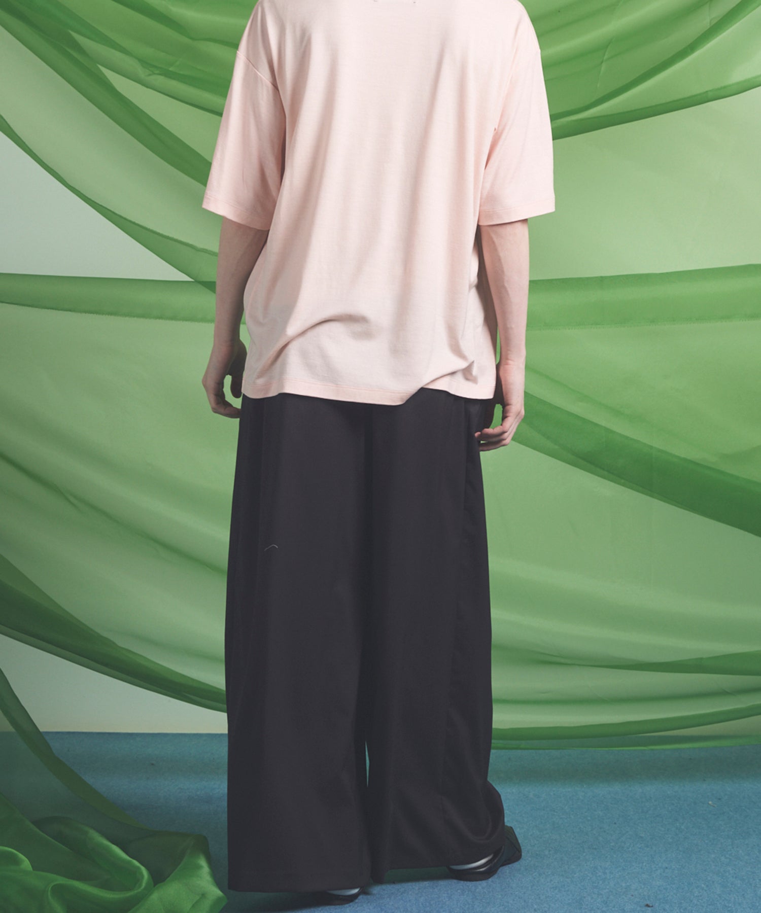 NISHIKAWA KEORI Wool Mix Gabardine Prime Wide Pants