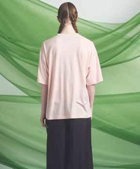 Wool Yarn Prime-Over Short Sleeve Crew Neck T-Shirt