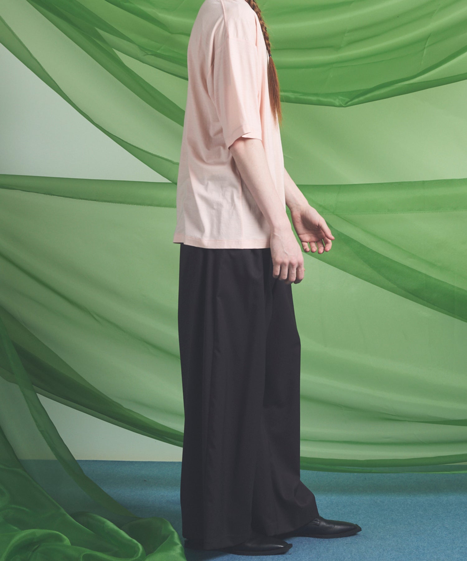 NISHIKAWA KEORI Wool Mix Gabardine Prime Wide Pants