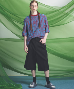Cotton Bulky Acrylic Blend Prime-Over Gradation Dyeing Knit