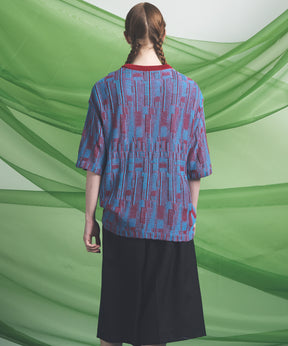 Cotton Bulky Acrylic Blend Prime-Over Gradation Dyeing Knit