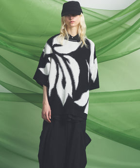 Cotton Bulky Acrylic Blend Prime-Over Gradation Dyeing Knit