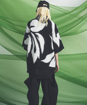 Cotton Bulky Acrylic Blend Prime-Over Gradation Dyeing Knit