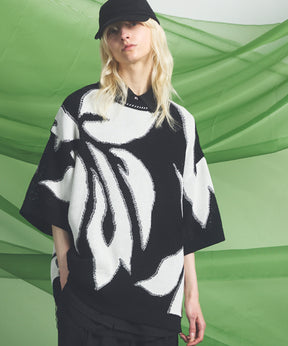 Cotton Bulky Acrylic Blend Prime-Over Gradation Dyeing Knit