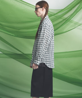 [Italian Dead Stock Fabric] Prime-Over Regular Collar Long Sleeve Shirt