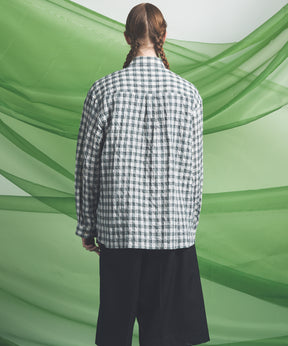 [Italian Dead Stock Fabric] Prime-Over Regular Collar Long Sleeve Shirt